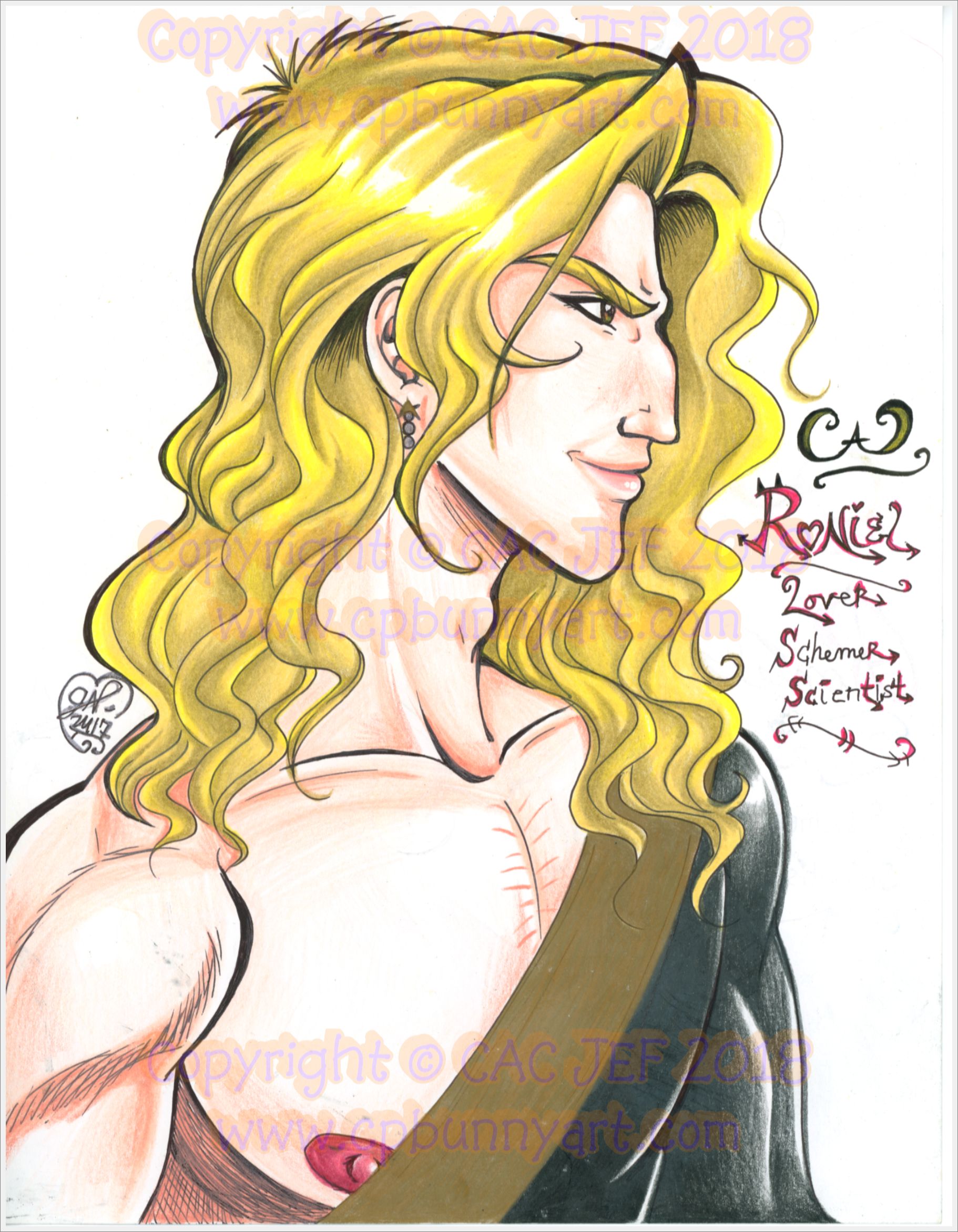 Dr. Ron wearing his black & gold robe