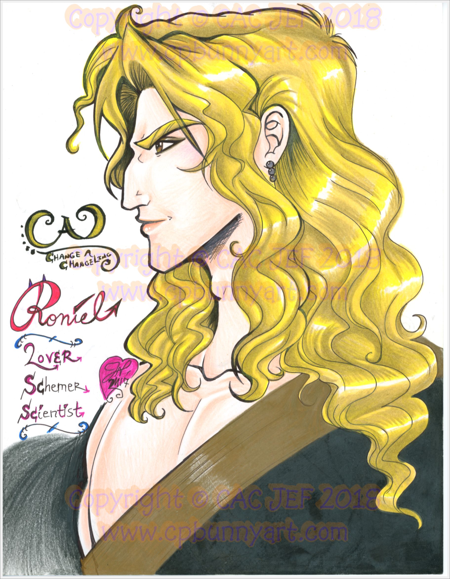 Dr. Ron wearing gold eye shadow