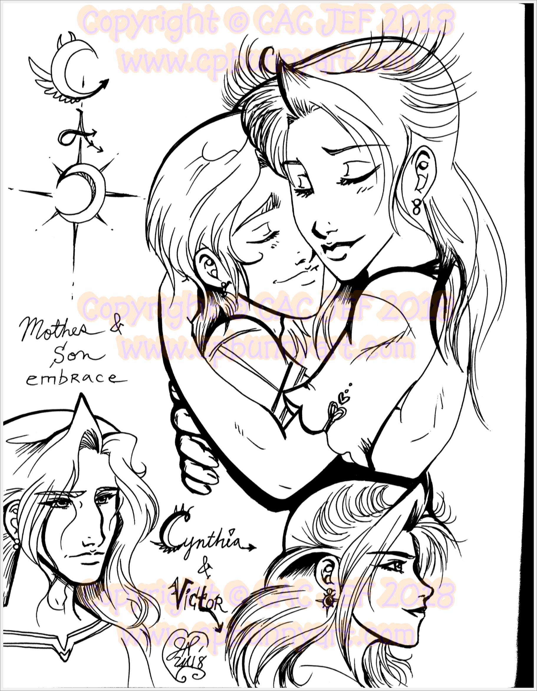 Cynthia hugs her son Victor