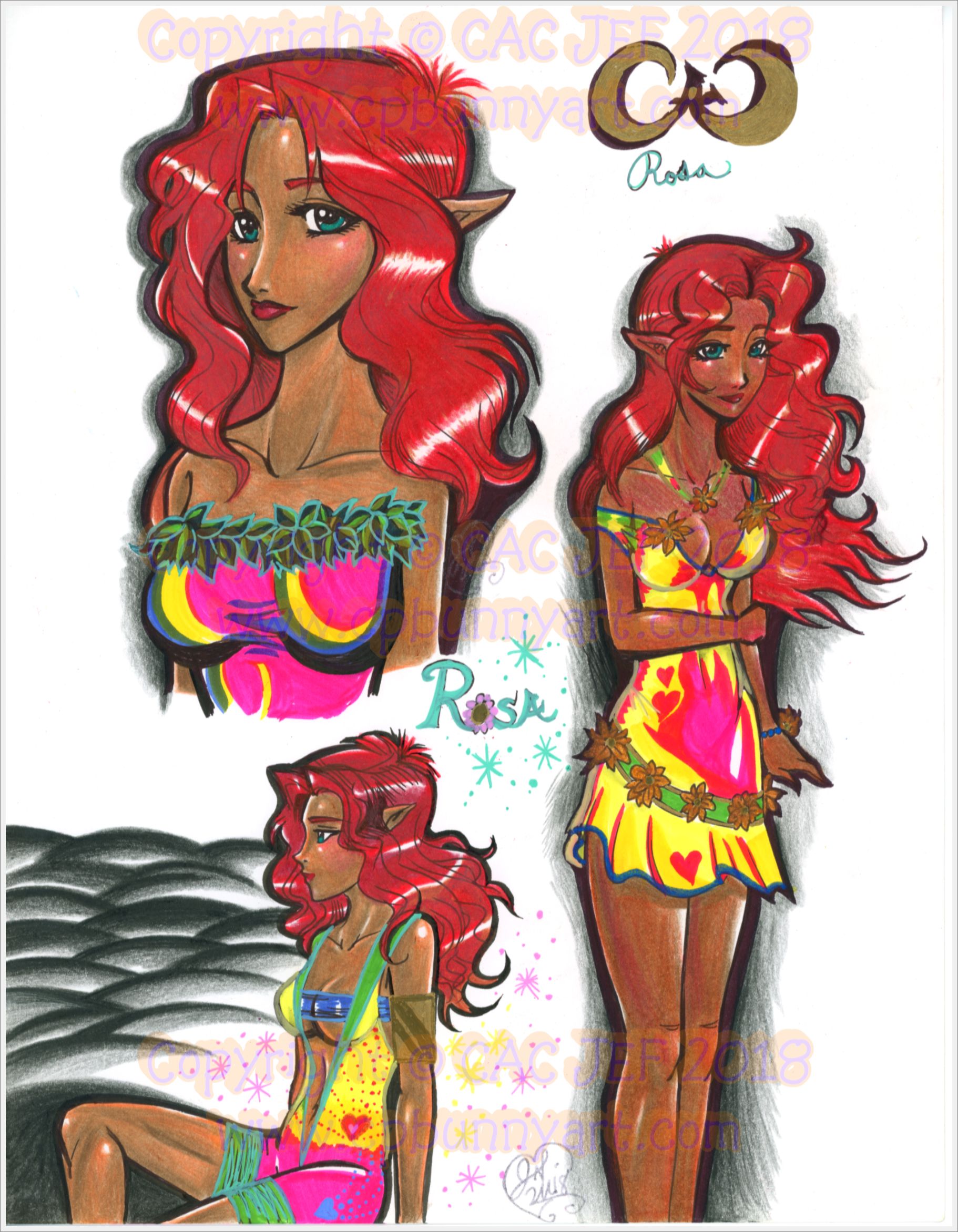 Rosa's usual outfits
