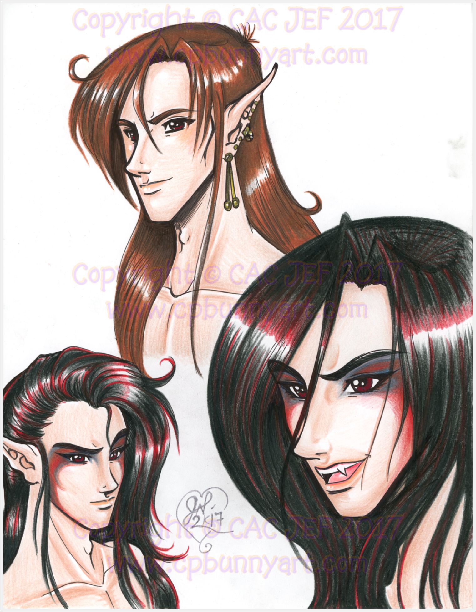 Alayer wearing his vampiric gothic eye shadow