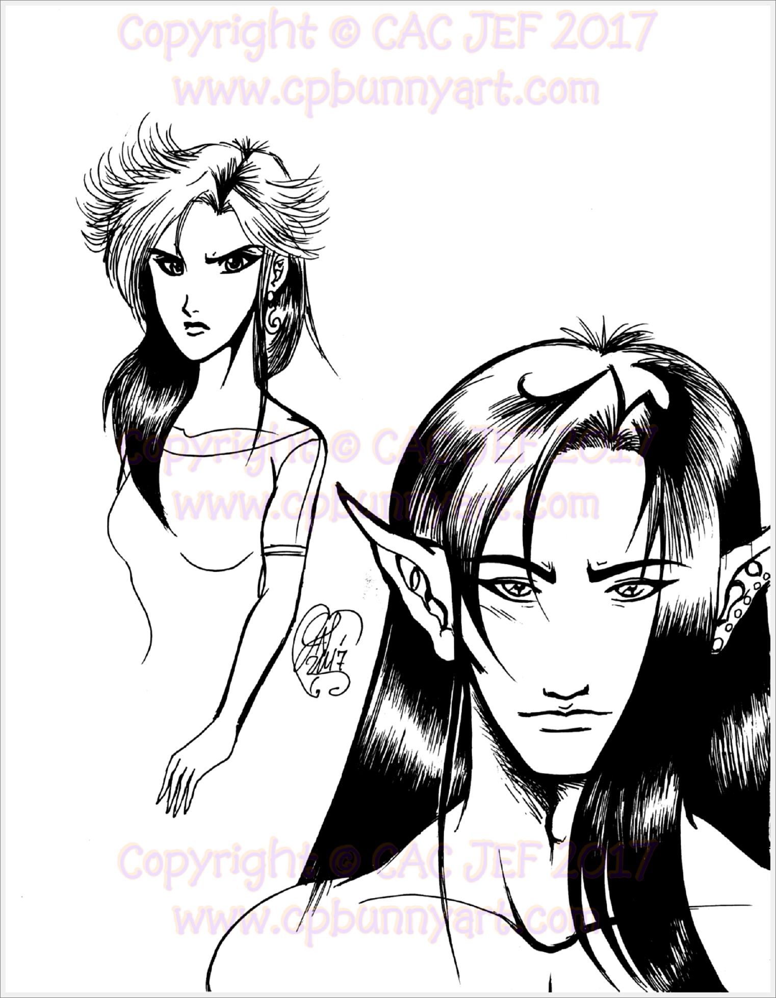 Cynthia and Alayer (looking tired)