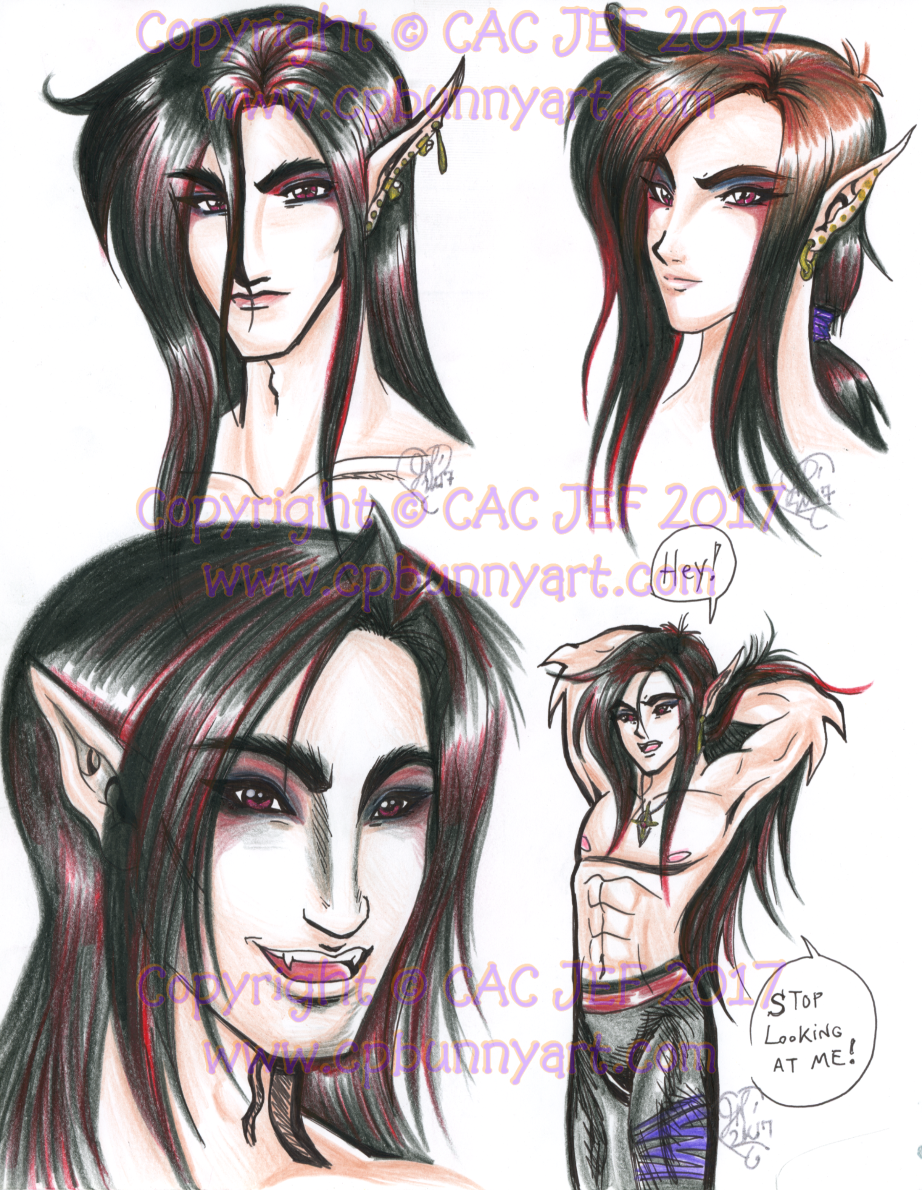 Alayer's Gothic makeup