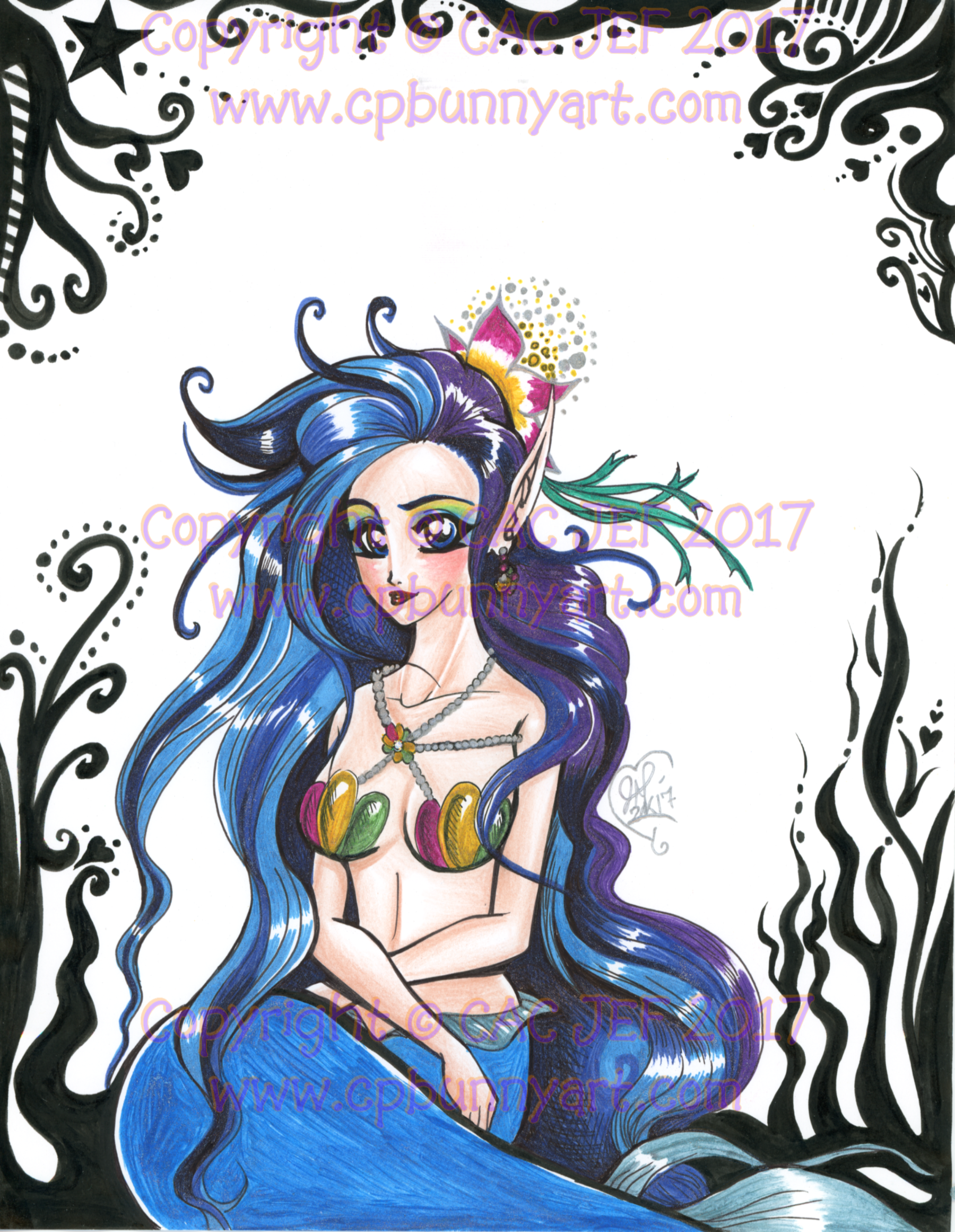 Lovely Lily Braids the mermaid