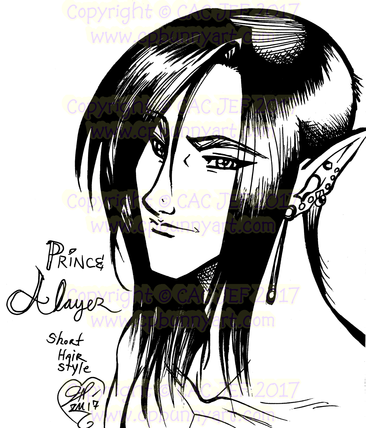 Lovely Alayer with short hair